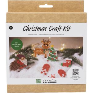 DIY Kit NABBI BioBeads , Julemand, julesok, julehjerte, juletræ og rensdyr, 1 pk.