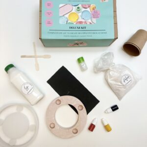 DIY DELUXE kit: DIY krea kit med advents jule lysestage til fire huller