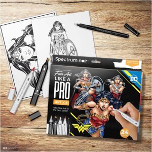 DIY Kit Illustration, Wonder Woman, ass. farver, 1 pk.
