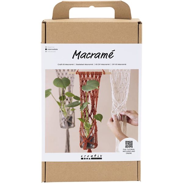 DIY Kit Macramé, Blomsterophæng, 1 pk.