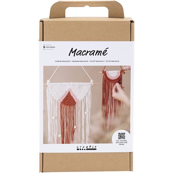 DIY Kit Macramé, Vægdekoration, 1 pk.