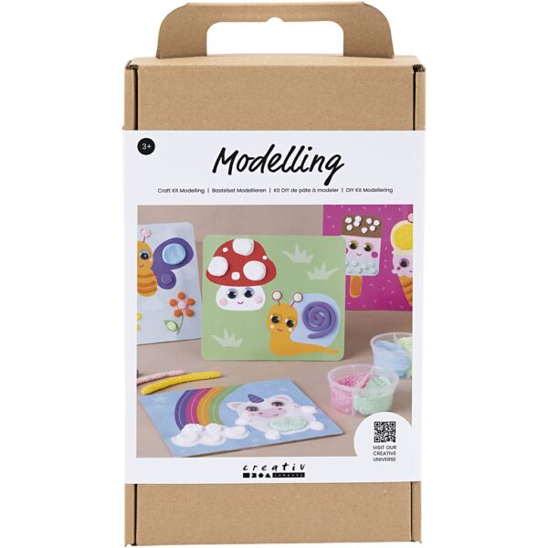 DIY Kit Modellering, Dekorationsplade, 1 pk.