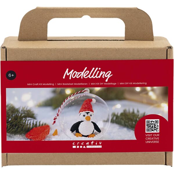 Mini DIY Kit Modellering, Pingvin, 1 pk.