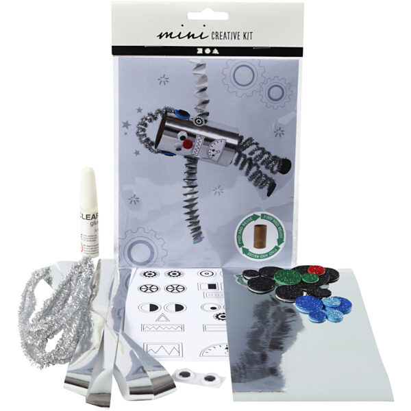 Mini DIY Kit, Toiletrulle robot, 1 pk.