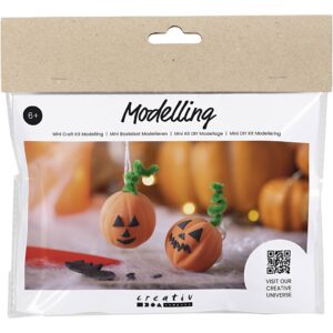 Mini DIY Kit Modellering, Græskar, 1 pk.