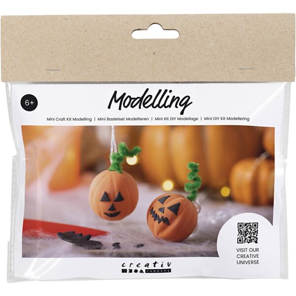 Mini DIY Kit Modellering, Græskar, 1 pk.