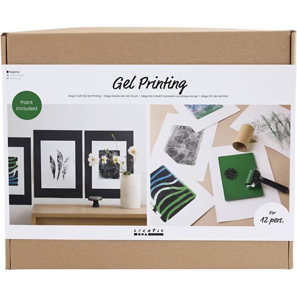 Mega DIY Mix Gel Print , Farvede prints, 1pk./ 1 pk.