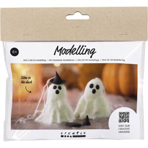 Mini DIY Kit Modellering, Spøgelse, 1pk./ 1 pk.