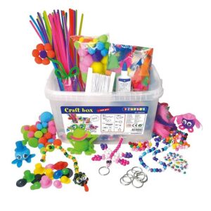 Playbox Multi Krea Boks - 740 Dele - Piberenser/Fjer/Perler/Øjne